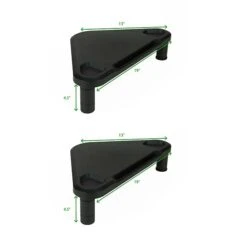 Mind Reader Monitor Stand Riser, For Computer Monitor, Laptop, 2/Pack, Black (2PLTRISTA-BLK) -Ergot Office Furniture Shop sp29020512 s7