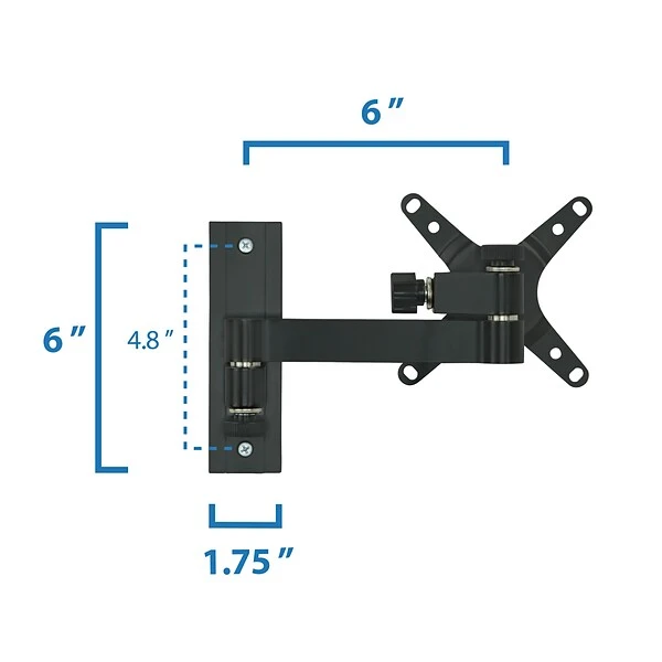 Mount-It! Single Monitor Wall Mount For 19" To 30" Monitors (MI-405) 3 Mount-It! Single Monitor Wall Mount For 19" To 30" Monitors (MI-405) - Image 3