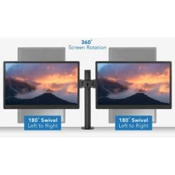 Mount-It! Dual Monitor Mount, Up To 27" Monitors, Black (MI-752) 6 Mount-It! Dual Monitor Mount, Up To 27" Monitors, Black (MI-752) -Ergot Office Furniture Shop sp32072299 s7