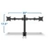 Mount-It! Dual Monitor Mount, Up To 27" Monitors, Black (MI-752)
