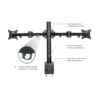 Mount-It! Full-Motion Triple Monitor Desk Mount For 13"-24" ' Screens (MI-753)