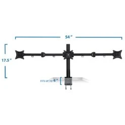 Mount-It! Full-Motion Triple Monitor Desk Mount For 13"-24" ' Screens (MI-753) -Ergot Office Furniture Shop sp32072347 s7