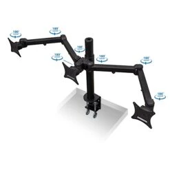 Mount-It! Full-Motion Triple Monitor Desk Mount For 13"-24" ' Screens (MI-753) -Ergot Office Furniture Shop sp32072349 s7