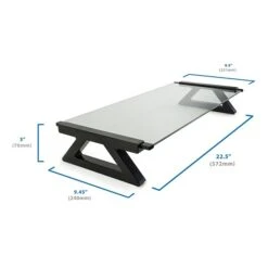 Mount-It! Glass Monitor Stand And Laptop Stand With 3 USB Hub Ports (MI-7240) -Ergot Office Furniture Shop sp32072460 s7