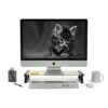 Mount-It! Glass Monitor Stand And Laptop Stand With 3 USB Hub Ports (MI-7240)