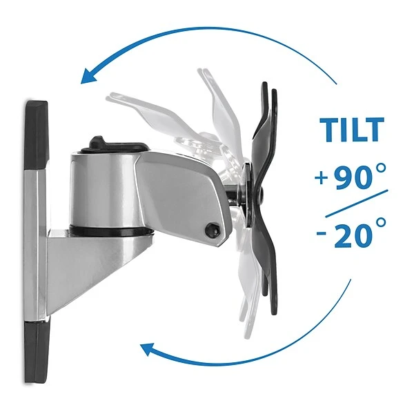 Mount-It! Modular Mount Adjustable Monitor Mount, Up To 30" Monitors, Gray/Silver (MI-31114) 3 Mount-It! Modular Mount Adjustable Monitor Mount, Up To 30" Monitors, Gray/Silver (MI-31114) - Image 3