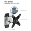 Mount-It! Modular Mount Adjustable Monitor Mount, Up To 30" Monitors, Gray/Silver (MI-31114)