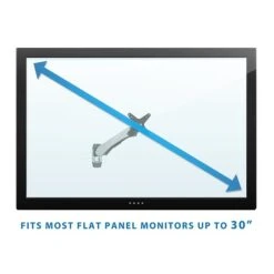 Mount-It! Modular Mount Adjustable Monitor Arm, Up To 24" Monitors, Gray/Silver (MI-34114) -Ergot Office Furniture Shop sp32072569 s7