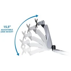 Mount-It! Modular Desk Mount Adjustable Monitor Arm, Up To 27" Monitors, Gray/Silver (MI-45116) -Ergot Office Furniture Shop sp32072604 s7