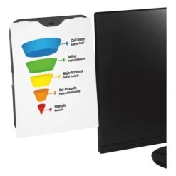 3M™ Monitor Whiteboard With Document Clip, Black (MWB100B) -Ergot Office Furniture Shop sp37325890 s7