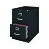 Quill Brand® 2 File Drawers Vertical File Cabinet, Locking, Black, Legal, 26.5"D (13447D)