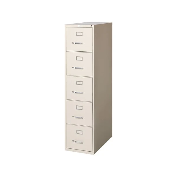 Quill Brand® Commercial 5 File Drawer Vertical File Cabinet, Locking, Putty/Beige, Letter, 26.5"D (20069D) 1 Quill Brand® Commercial 5 File Drawer Vertical File Cabinet, Locking, Putty/Beige, Letter, 26.5"D (20069D)