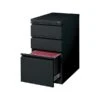 Quill Brand® 3-Drawer Vertical File Cabinet, Locking, Letter, Black, 19.88"D (24874D)