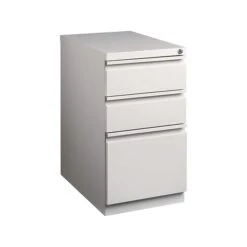 Quill Brand® 3-Drawer Vertical File Cabinet, Locking, Letter, Putty/Beige, 22.88"D (25168D)