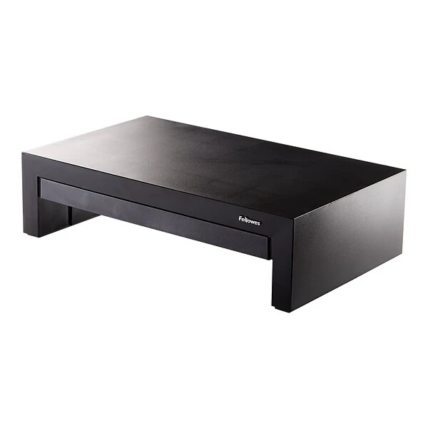 Fellowes Designer Suites Adjustable Monitor Riser, Up To 32", Black - 8038101 1 Fellowes Designer Suites Adjustable Monitor Riser, Up To 32", Black - 8038101