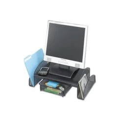 Safco Onyx Monitor Stand, Adjustable, Black (2159BL)