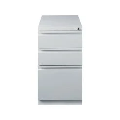 Quill Brand® 3-Drawer Vertical File Cabinet, Locking, Gray, 22.88"D (25172D)