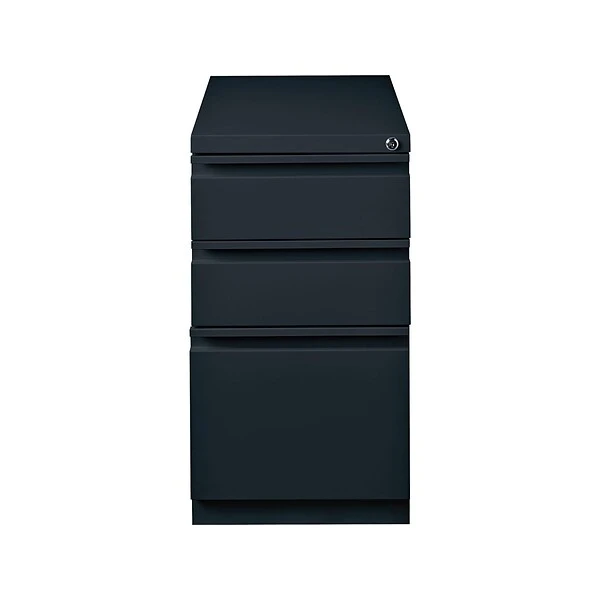 Quill Brand® 3-Drawer Vertical File Cabinet, Locking, Black, Letter, 22.88"D (25170D) 1 Quill Brand® 3-Drawer Vertical File Cabinet, Locking, Black, Letter, 22.88"D (25170D)
