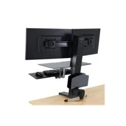 Ergotron WorkFit-S Dual Monitor Stand, Up To 24" Monitors, Black (33-349-200) -Ergot Office Furniture Shop sp42124749 s7