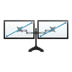 Mount-It! Dual Monitor Stand, Up To 27" Monitors, Black (MI-792) -Ergot Office Furniture Shop sp42126198 s7
