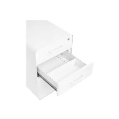 Poppin Stow 3-Drawer Vertical File Cabinet, Mobile/Pedestal, White, Letter/Legal, 20"D (100425) 11 Poppin Stow 3-Drawer Vertical File Cabinet, Mobile/Pedestal, White, Letter/Legal, 20"D (100425) -Ergot Office Furniture Shop sp42717554 s7