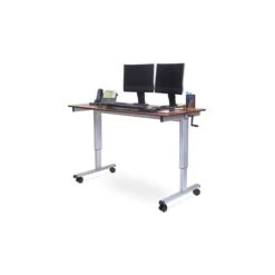 Luxor 60"W Adjustable Desk, Laminate Wood (STANDUP-CF60-DW) -Ergot Office Furniture Shop sp42801252 s7