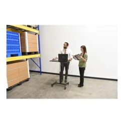 Victor Technology 28" W Mobile Adjustable Standing Desk, Laminate Wood (DC500) -Ergot Office Furniture Shop sp42801372 s7