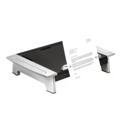 Fellowes Office Suites Monitor Riser, Up To 28" Monitor, Black/Silver (8036601)