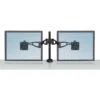 Fellowes Professional Series Depth Adjustable Dual Monitor Arm, Up To 32", Black (8041701)