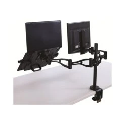 Fellowes Professional Series Depth Adjustable Dual Monitor Arm, Up To 32", Black (8041701) -Ergot Office Furniture Shop sp42804743 s7