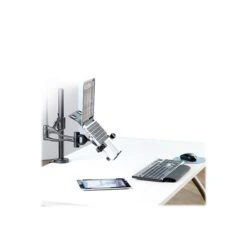 Fellowes Professional Series Depth Adjustable Dual Monitor Arm, Up To 32", Black (8041701) -Ergot Office Furniture Shop sp42804745 s7