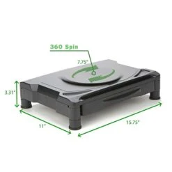 Mind Reader Anchor Collection Rotative Adjustable Monitor Stand With Storage Drawer, Up To 22" Monitor, Black (DRAWSWIV-BLK) 11 Mind Reader Anchor Collection Rotative Adjustable Monitor Stand With Storage Drawer, Up To 22" Monitor, Black (DRAWSWIV-BLK) -Ergot Office Furniture Shop sp42875920 s7