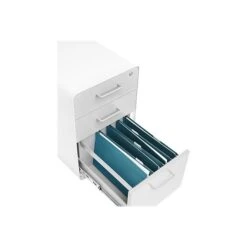 Poppin Stow 3-Drawer Vertical File Cabinet, Locking, Letter/Legal, Multicolor, 20"D (101251) -Ergot Office Furniture Shop sp43803197 s7