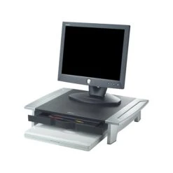 Fellowes Office Suites Monitor Riser, Up To 42", Black/Silver (8031101) -Ergot Office Furniture Shop sp43812787 s7