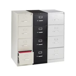 HON 310 Series 4-Drawer Vertical File Cabinet, Locking, Putty/Beige, Letter, 26.5"D (HON314PL) -Ergot Office Furniture Shop sp43813131 s7