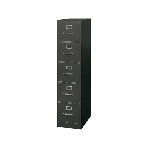 HON 310 Series 5-Drawer Vertical File Cabinet, Locking, Letter, Black, 26.5"D (H315.P.P) 2 HON 310 Series 5-Drawer Vertical File Cabinet, Locking, Letter, Black, 26.5"D (H315.P.P) - Image 2
