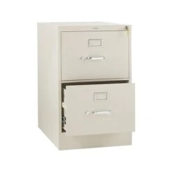 HON 310 Series 2-Drawer Vertical File Cabinet, Locking, Legal, Putty/Beige, 26.5"D (H312C.P.L)