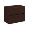 HON 10500 Series 2-Drawer Lateral File Cabinet, Locking, Letter/Legal, Mahogany, 36"W (H10563.NN)