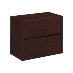 HON 10500 Series 2-Drawer Lateral File Cabinet, Locking, Letter/Legal, Mahogany, 36"W (H10563.NN)