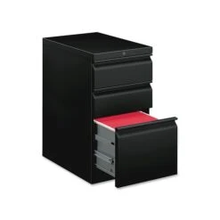 HON 3-Drawer Mobile Pedestal File, Black (BSXHBMP2BP)