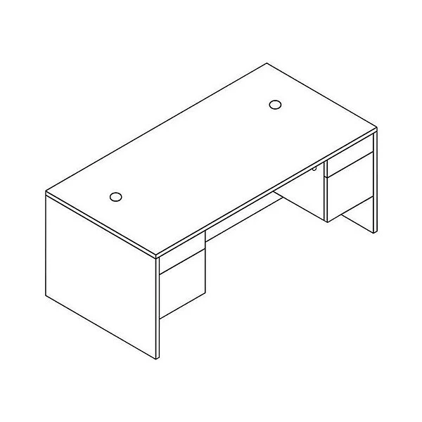HON® 10500 72" Double Pedestal Desk, Mahogany (H10593NN) NEXT2019 NEXTExpress 2 HON® 10500 72" Double Pedestal Desk, Mahogany (H10593NN) NEXT2019 NEXTExpress - Image 2