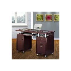 Techni Mobili 47"W Computer Desk, Chocolate (RTA-4985-CH36) -Ergot Office Furniture Shop sp44845695 s7
