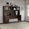 Bush Furniture Somerset 72W Office Desk With Hutch, Mocha Cherry (SET018MR)
