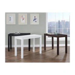 Ameriwood Home Parsons 39" W Desk With Drawer, Black Oak (9178396) -Ergot Office Furniture Shop sp45443258 s7