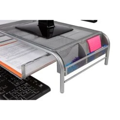 Mind Reader Network Collection Metal Mesh Monitor Stand With Drawer, Up To 24" Monitor, Silver, 2/Pack (2MESHMON-SIL) 8 Mind Reader Network Collection Metal Mesh Monitor Stand With Drawer, Up To 24" Monitor, Silver, 2/Pack (2MESHMON-SIL) -Ergot Office Furniture Shop sp45742110 s7