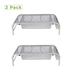 Mind Reader Network Collection Metal Mesh Monitor Stand With Drawer, Up To 24" Monitor, Silver, 2/Pack (2MESHMON-SIL) 10 Mind Reader Network Collection Metal Mesh Monitor Stand With Drawer, Up To 24" Monitor, Silver, 2/Pack (2MESHMON-SIL) -Ergot Office Furniture Shop sp45742129 s7
