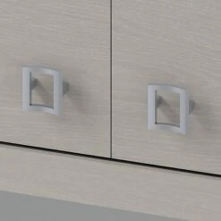 Office By Kathy Ireland® Echo L Shaped Desk With Hutch, Gray Sand (ECH031GS) -Ergot Office Furniture Shop sp46032255 s7