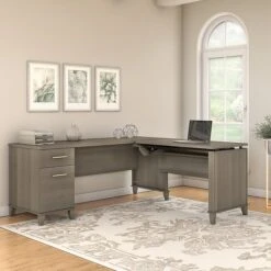 Bush Furniture Somerset 72W 3 Position Sit To Stand L Shaped Desk, Ash Gray (SET014AG) 11 Bush Furniture Somerset 72W 3 Position Sit To Stand L Shaped Desk, Ash Gray (SET014AG) -Ergot Office Furniture Shop sp46282249 s7