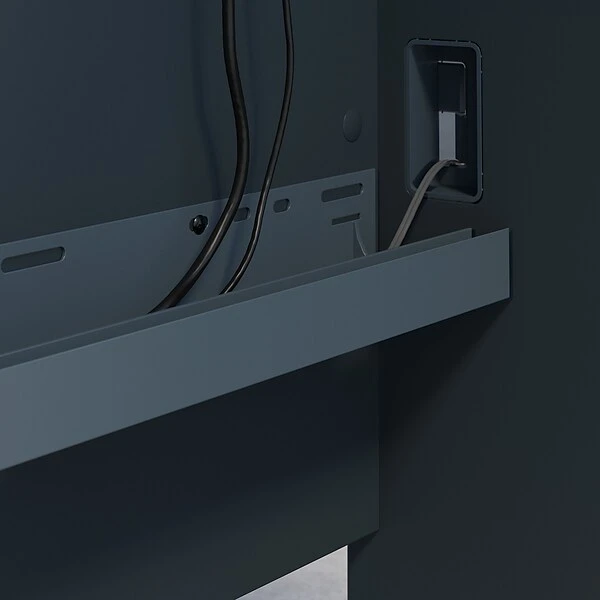 Bush Business Furniture Cubix 60W Desk, Slate/White Spectrum (WC8460A) 3 Bush Business Furniture Cubix 60W Desk, Slate/White Spectrum (WC8460A) - Image 3