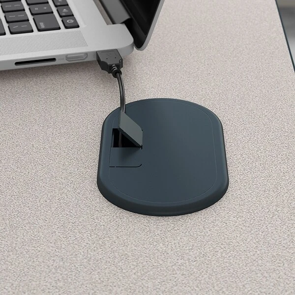 Bush Business Furniture Cubix 60W Desk, Slate/White Spectrum (WC8460A) 2 Bush Business Furniture Cubix 60W Desk, Slate/White Spectrum (WC8460A) - Image 2